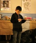 A young partygoer